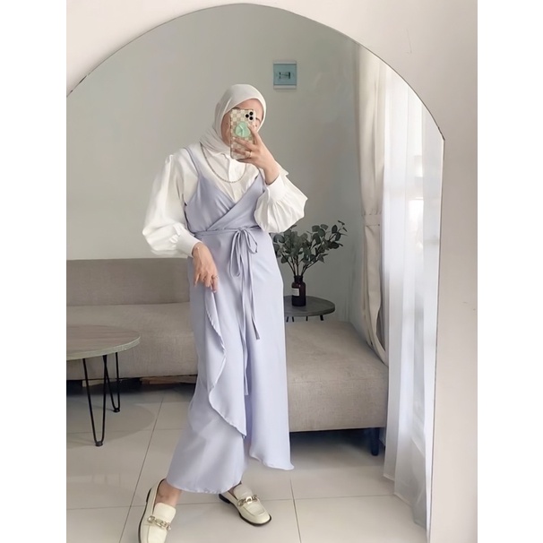 Lunara Overall bukan satin nyaman di pake(READYSTOCK)