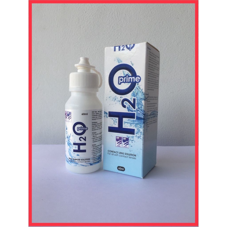 Cairan Pembersih Softlens H2O Prime 60ml Contact Lens Solution Multi Purpose/BS