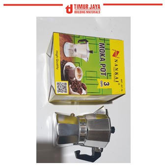 Moka Pot Alumunium 3 Cup Mokapot Coffee Espresso Maker Pembuat Kopi