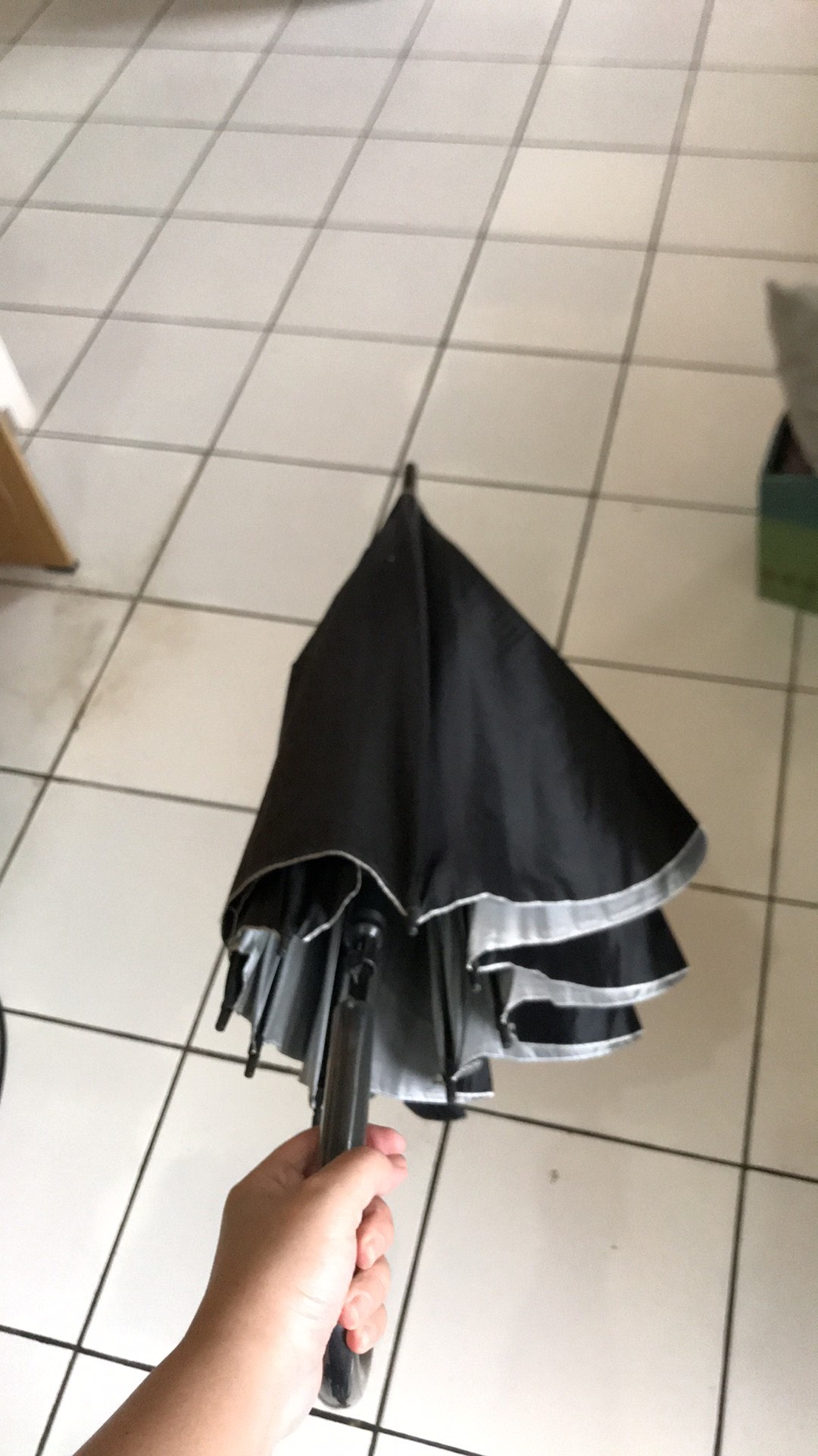 Payung Tongkat Polos / Gagang Warna / Sablon Promosi / Grc - 75008