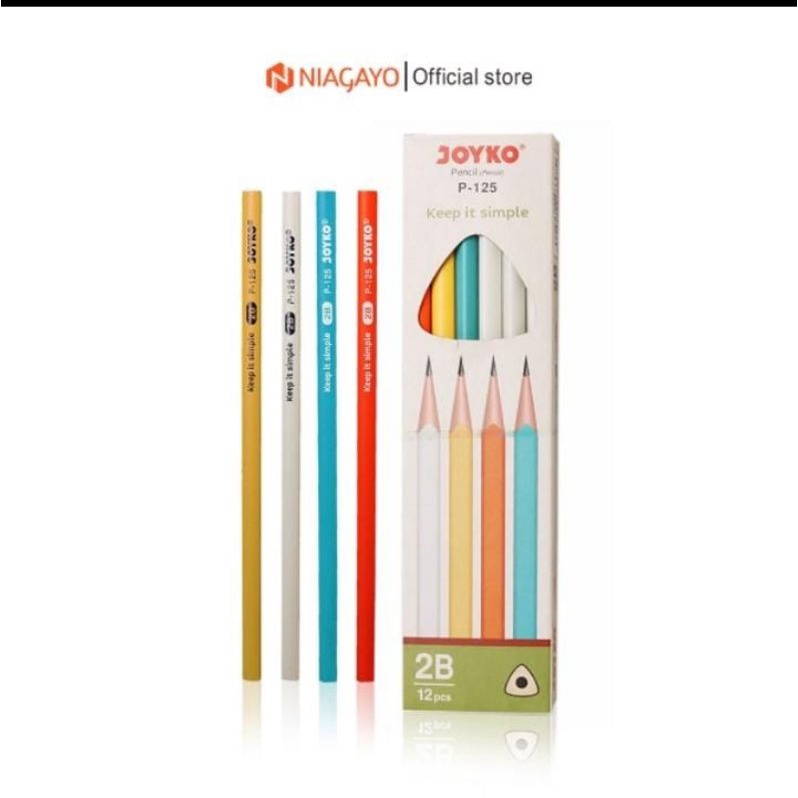 

pensil 2B Joyko P125 ECER 1 Pcs/Pensil lucu/Pensil Warna Pastel/Pensil Joyko