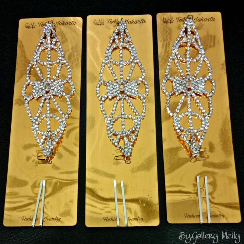 NEW ARRIVAL Gallerymeily Headpiece Bros Kepala Hijab Rambut Aksecoris Mewah