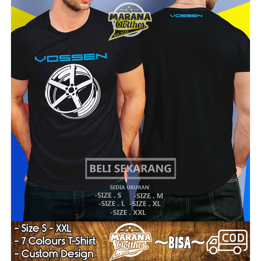 Kaos Velg Vossen Wheels Baju Otomotif