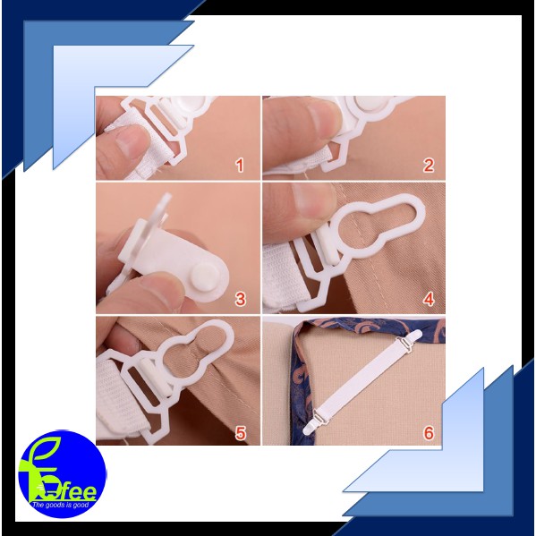 [IMPORT] - Tali Karet Strap Pengikat Seprei (ISI 4 PCS)