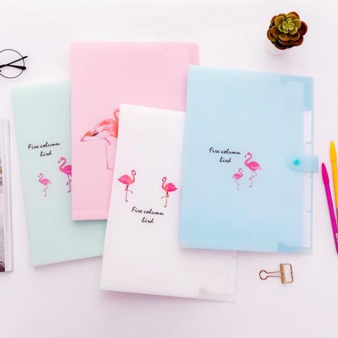 

Office & Stationery | Document Organizer | Map A4 Unik 5 Lapis Edisi Flamingo Unik | Best Seller