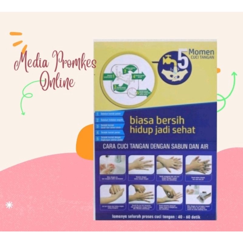 

Stiker 5 Moken Cuci Tangan Dengan Air