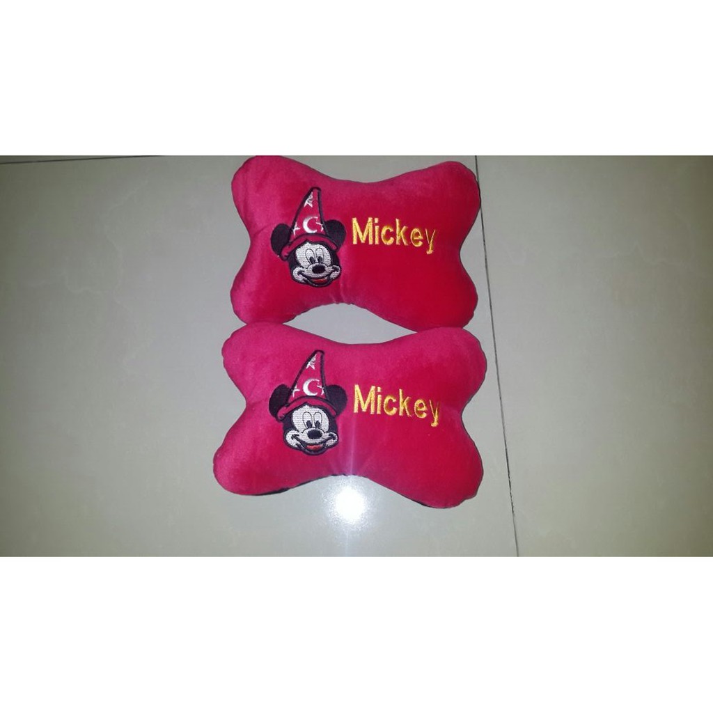 Bantal Mobil Only Exclusive Mickey Merah