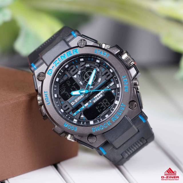 D-Ziner DZ-8206 Hitam List Biru