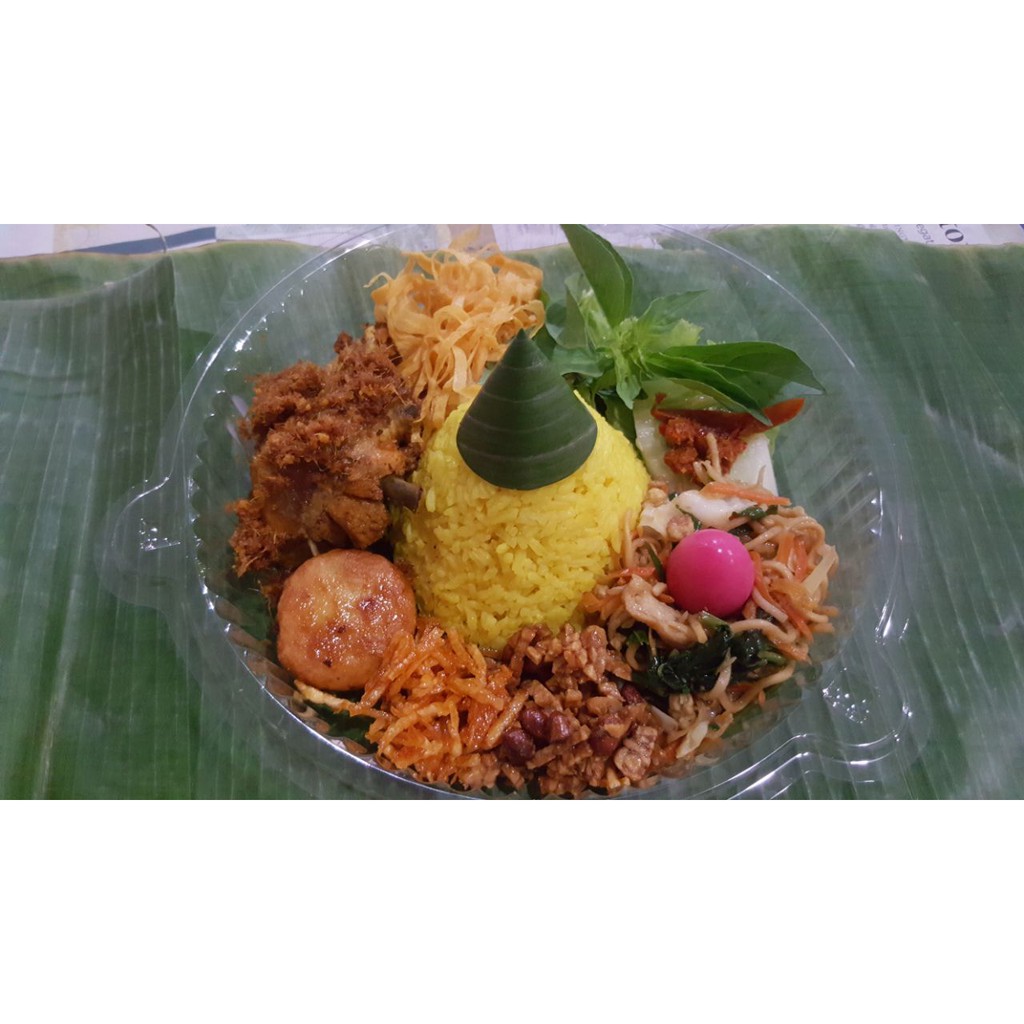  Nasi  Tumpeng  Kuning  Mini  7 Lauk Shopee Indonesia