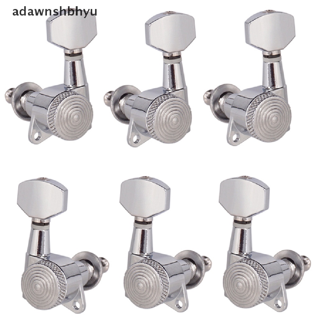 Adawnshbhyu 6Pcs Locked string tuning pegs key tuners Kepala Mesin Untuk Aksesori Gitar