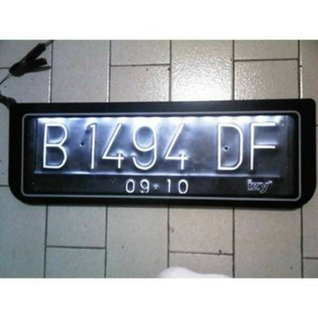 Tatakan Plat Nomor Mobil LED / Dudukan Plat Nomor Mobil Acrylic LED / Tatakan Plat Nomor Premium