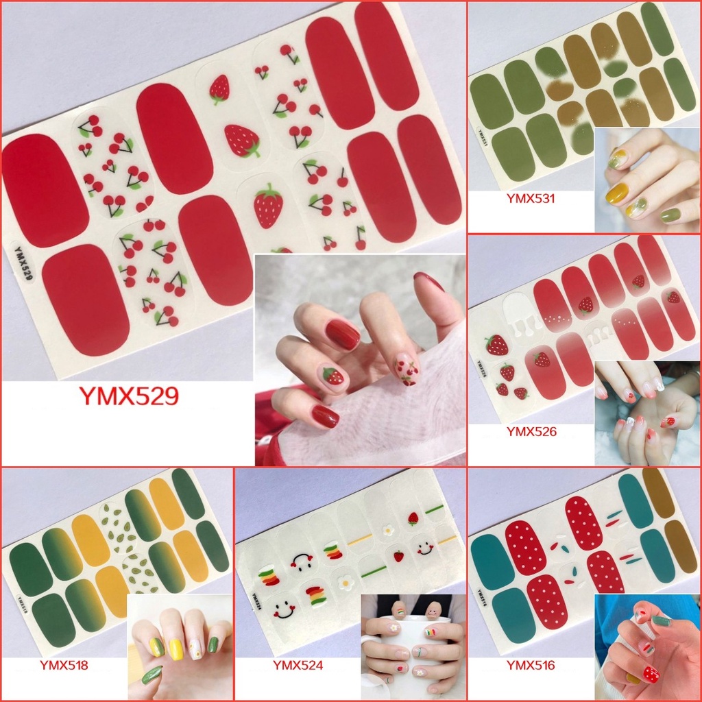 Stiker Kuku Motif Kartun Graffiti Leopard Gaya Korea Untuk Nail Art