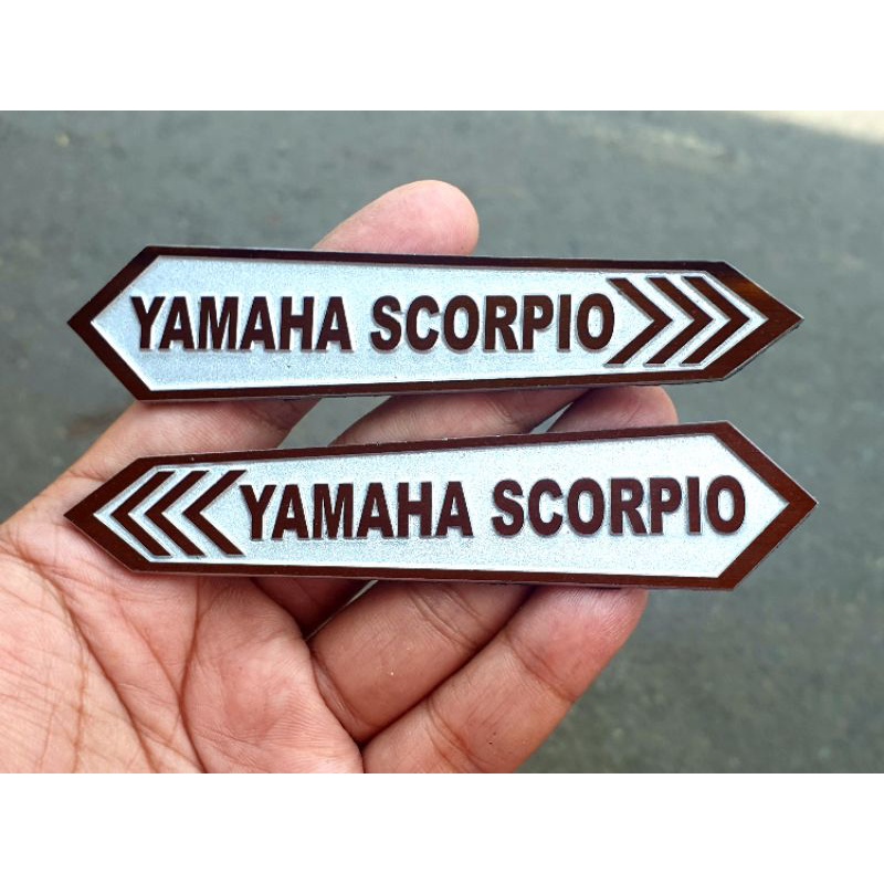 Emblem Tangki Motor YAMAHA SCORPIO Custom