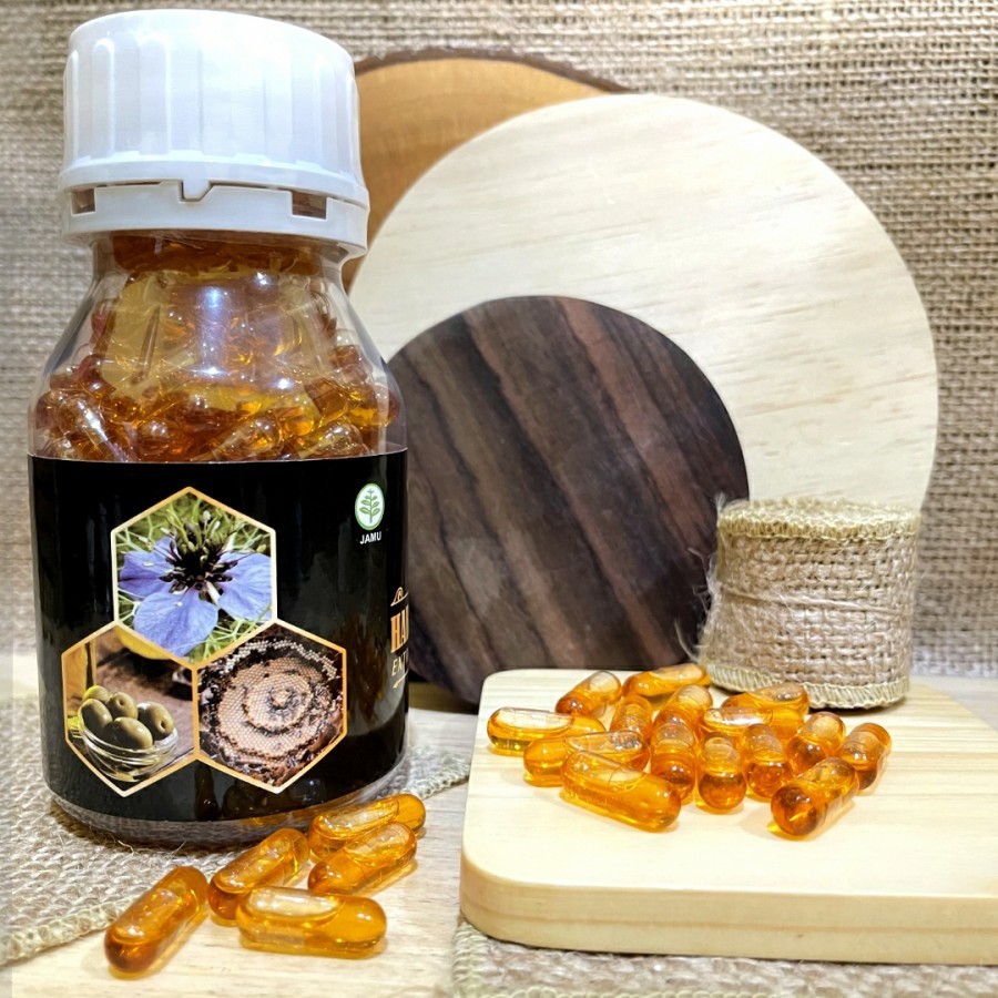 TERLARIS!!! Habbatussauda Extra Propolis Trigona 200 Kapsul / Minyak Habbasyi oil / Habbat Garlic