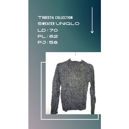 Sweater rajut uniqlo