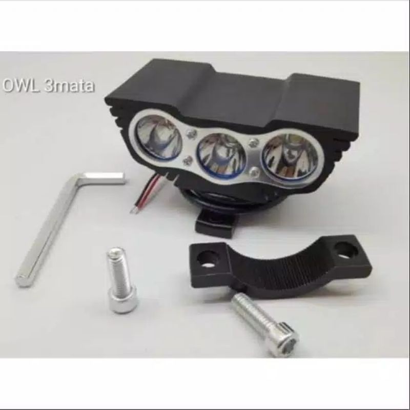 lampu tembak LED OWL mini 30watt 3 mata cree 3led mode ultrafire