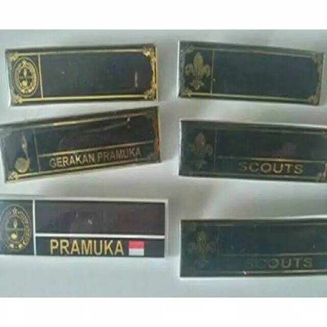 Papan Nama Aksesoris Pramuka