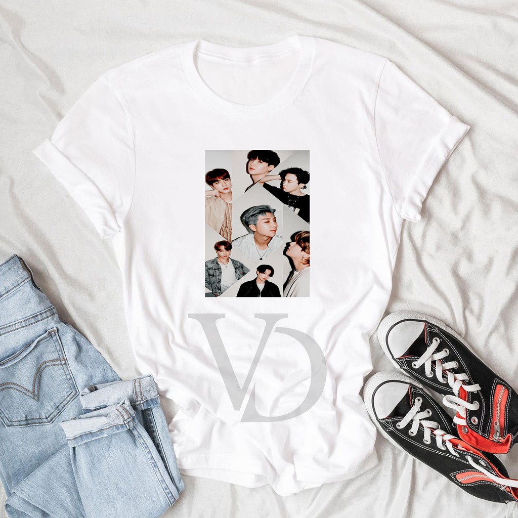 BAJU KAOS BTS DYNAMITE MEMBER TEE WANITA PRIA LENGAN PENDEK / KAOS JUMBO / BTS LOVERS