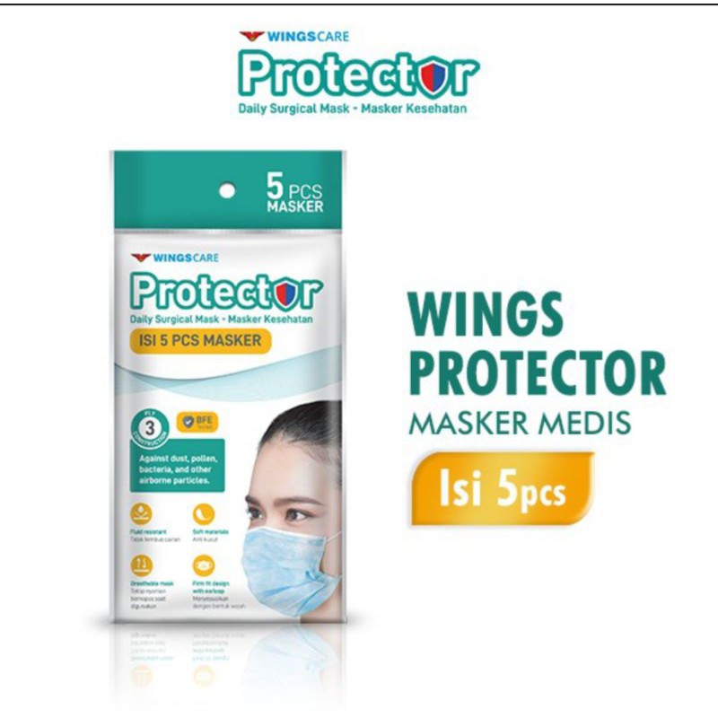 MASKER WINGSCARE PROTECTOR ISI 5