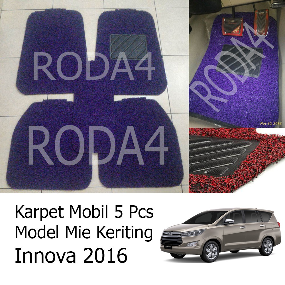 Karpet Mobil / Car Carpet / Floor Mats Universal Model Mie Keriting All New Innova 2016