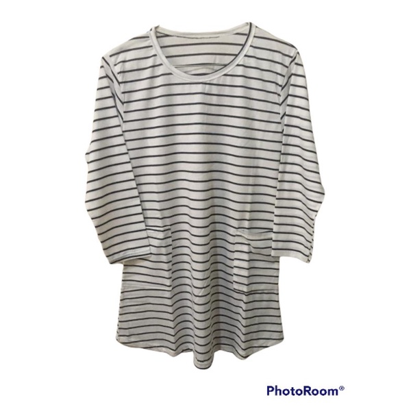 TUNIK STRIPE SAKU DEPAN