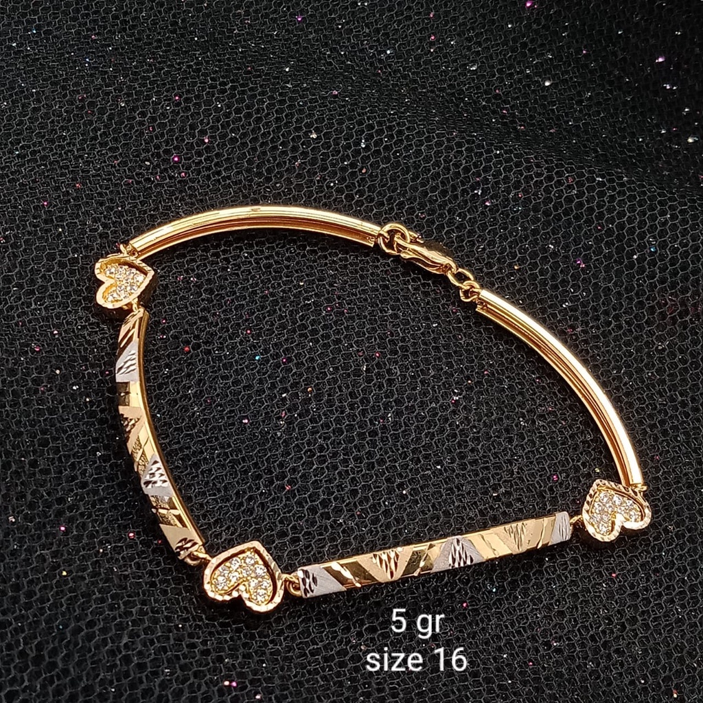 Gelang Emas 17K - 5 gr Kadar 750 - 121