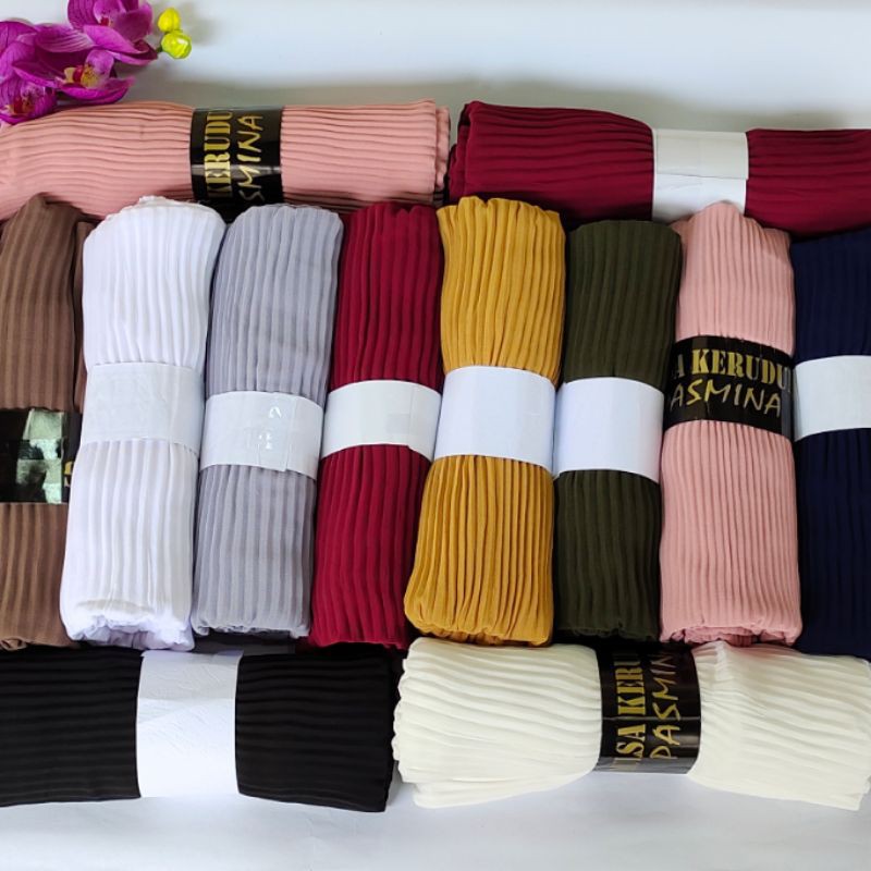 PASHMINA PLISKET-HIJAB PASHMINA PLISKET -JILBAB PASHMINA PLISKET