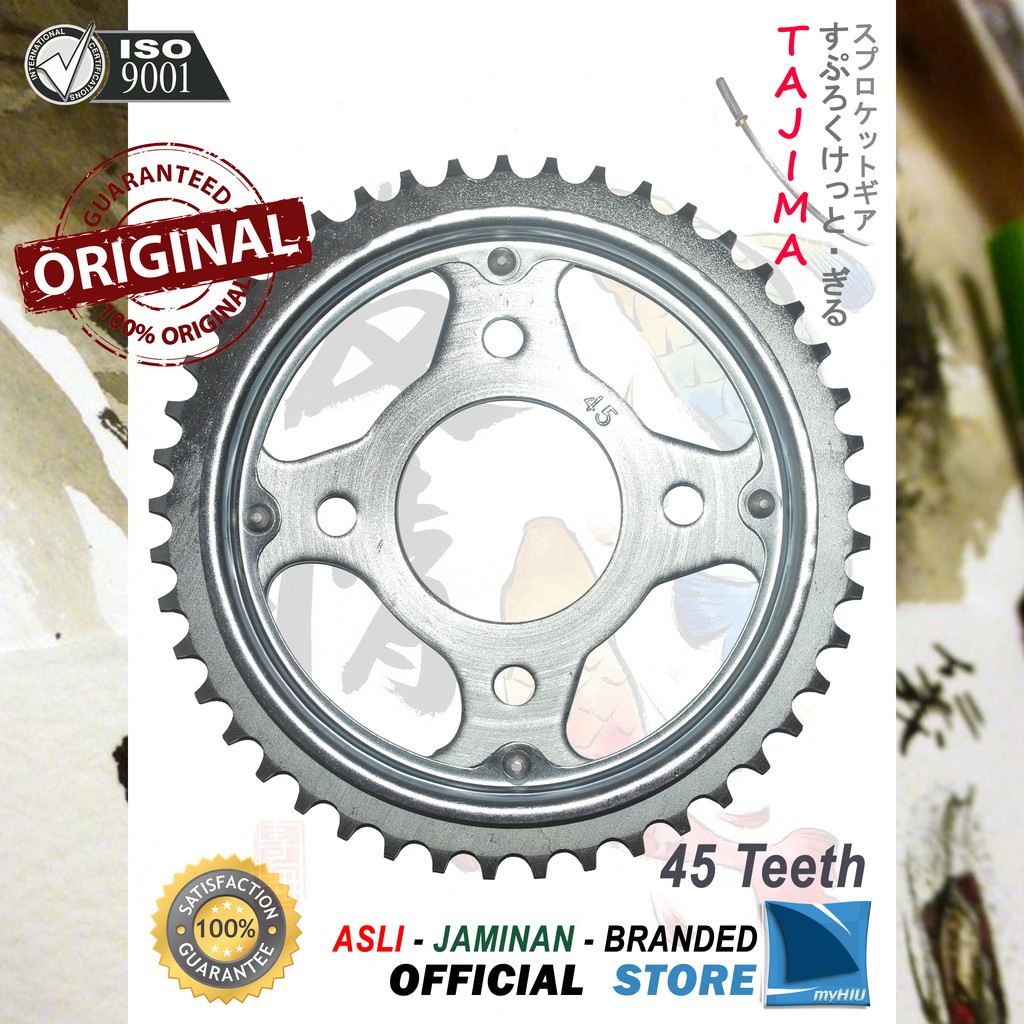 Gigi Tarik 44T ~ 45T HONDA CB 150R Gir Belakang - Rear Sprocket Gear TAJIMA