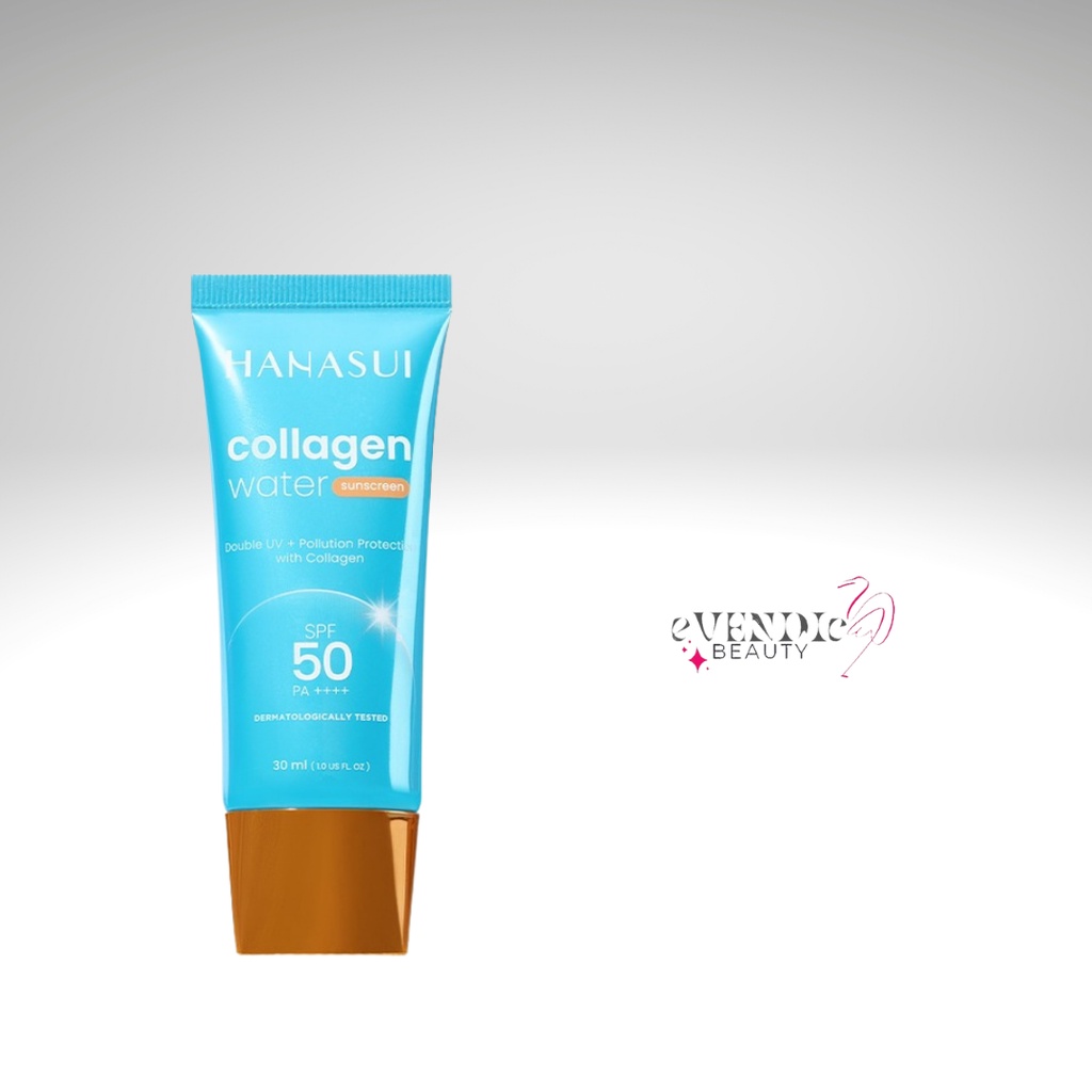 Hanasui Collagen Water Sunscreen - 30ml / sunblok sunblock BPOM SPF 50 [HANASUI SUNSCREEN BIRU]