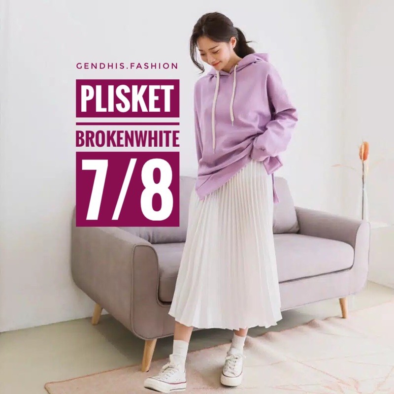 ROK PLISKET BROKEN WHITE 7/8 PREMIUM