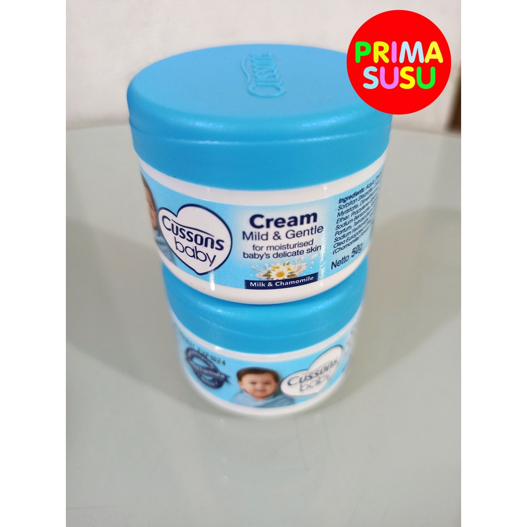 Cussons Baby Cream Mild &amp; Gentle Milk &amp; Chamomile 50 GR