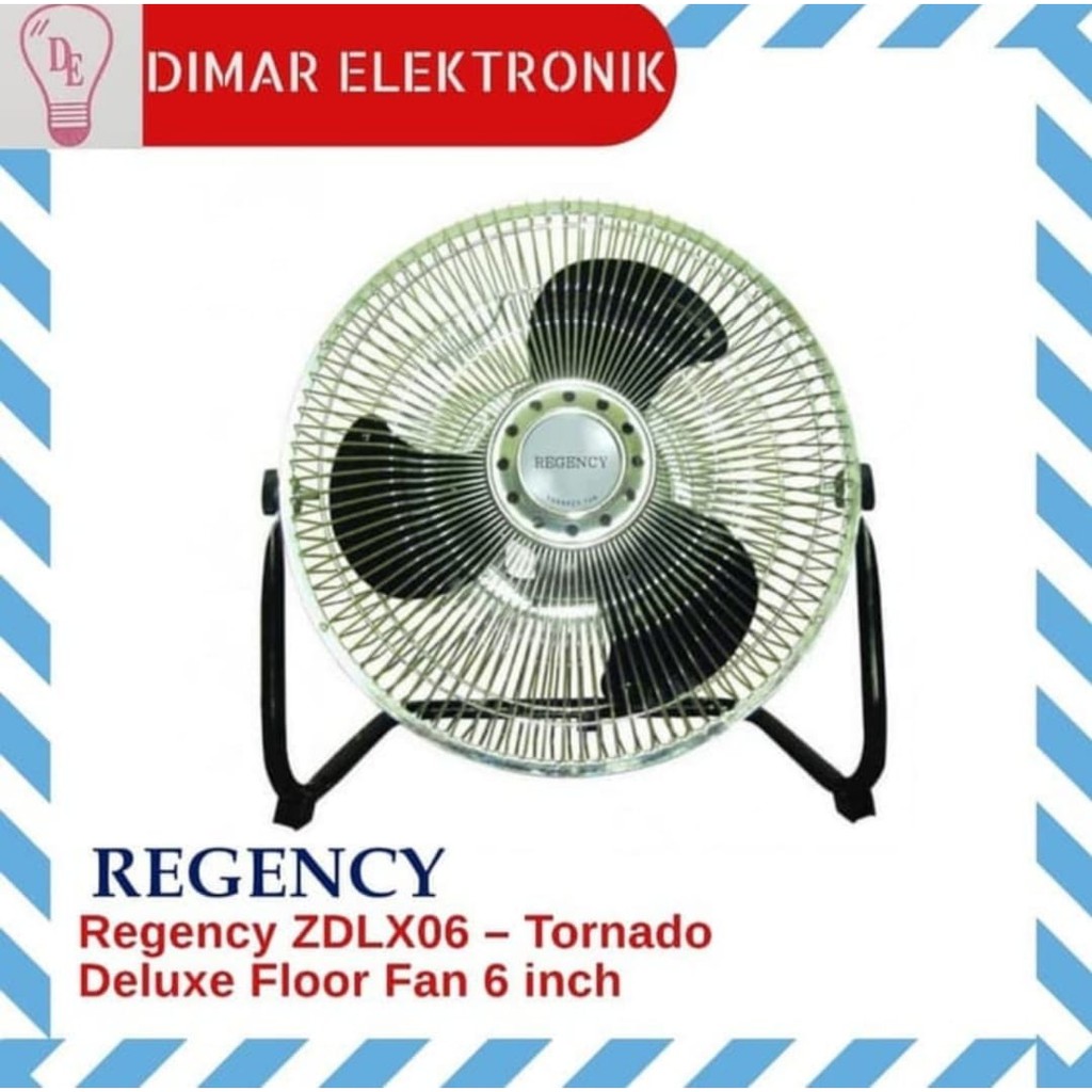 Kipas Regency ZDLX6 Tornado Deluxe Floor Fan 6 inch
