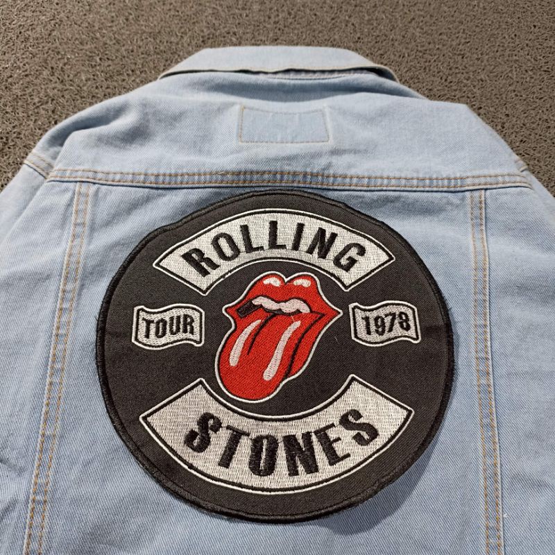 BACKPATCH BORDIR BESAR ROLING STONE BEST SELLER