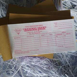 Jual Kwitansi Custom Nota Emas Ply Shopee Indonesia