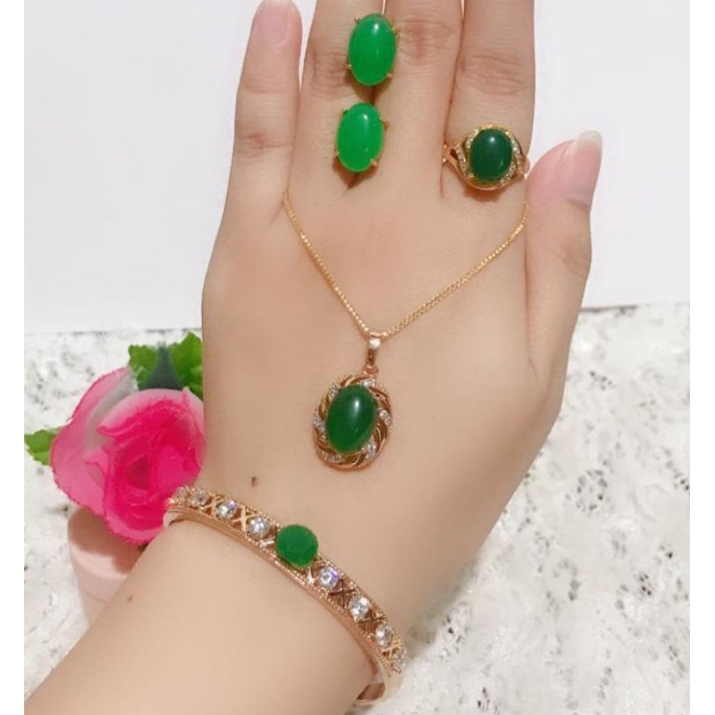 set giok asli permata giok hijo