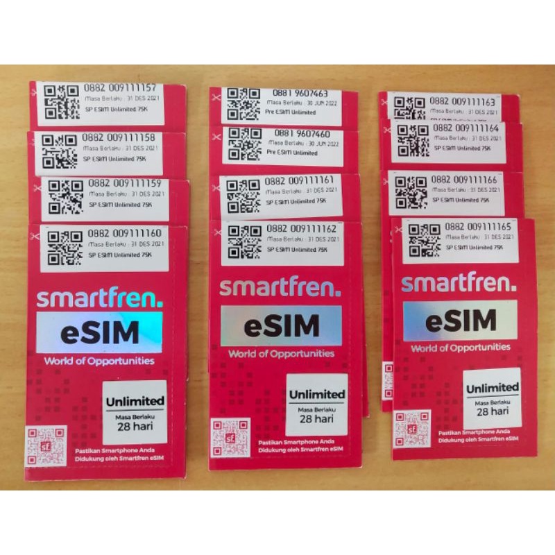 ESIM Smartfren Unlimited 56 GB