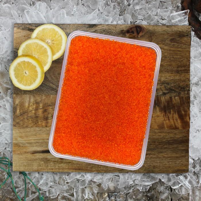 

Fisho | Tobiko Orange Telur Ikan Terbang 500 Gram Ice Gel Ready stock
