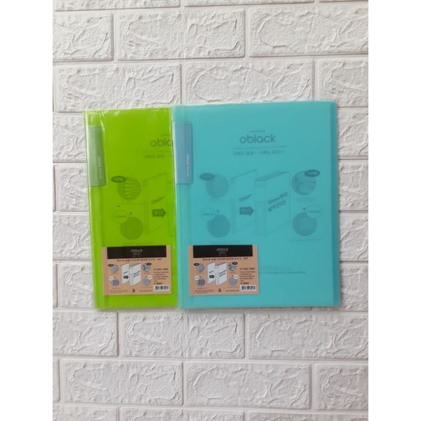 

Open House OBLACK Clear Book File Holder 57-0052-0055 A4 20 Pockets