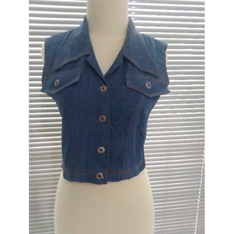 Rompi Jeans Crop Kar's *(Baru)