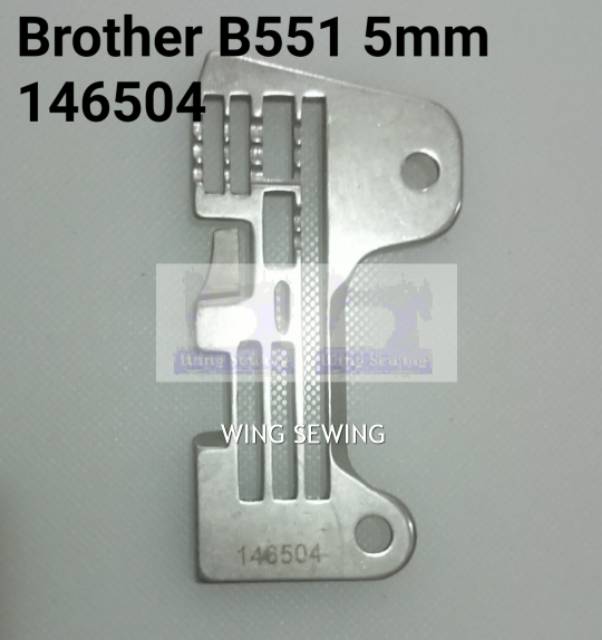 Piringan Needle Plate Plat Jarum Mesin Obras Industri Brother B551 benang 5