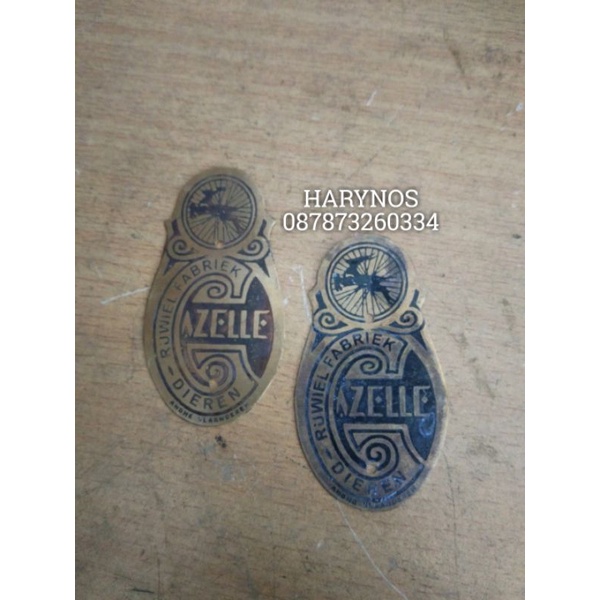 plat gazelle dames merk sepeda onthel emblem onthel gazelle dames