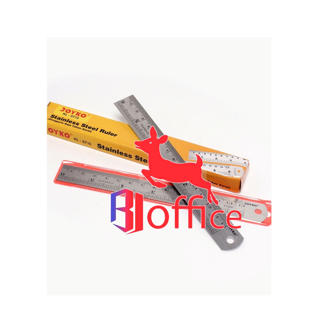 

Ruler Stainless / Penggaris Besi - Joyko - 15 cm / Penggaris / Mistar