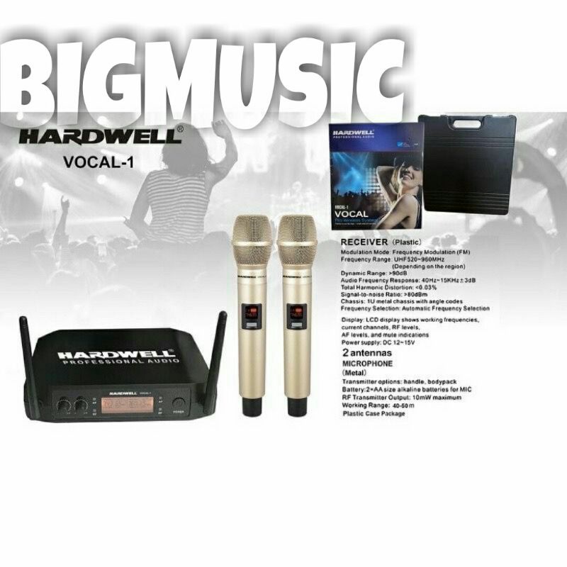 Mic Wireless Hardwell VOKAL 1 Handheld Original