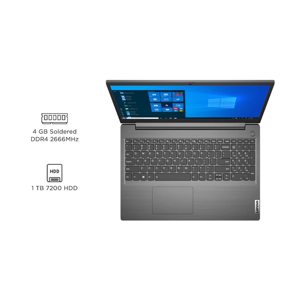 LAPTOP RAM 12GB LENOVO CORE I3 GEN 10 SSD 256GB + SLOT HDD LAYAR 15.6 INCH - READY V15-G1 15IML - TEKNO KITA