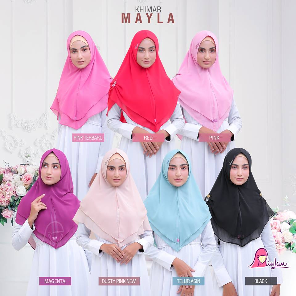 Khimar Mayla Miulan / Khimar Miulan / Jilbab Chiffon / Jilbab Miulan / Miulan Murah / Miulan