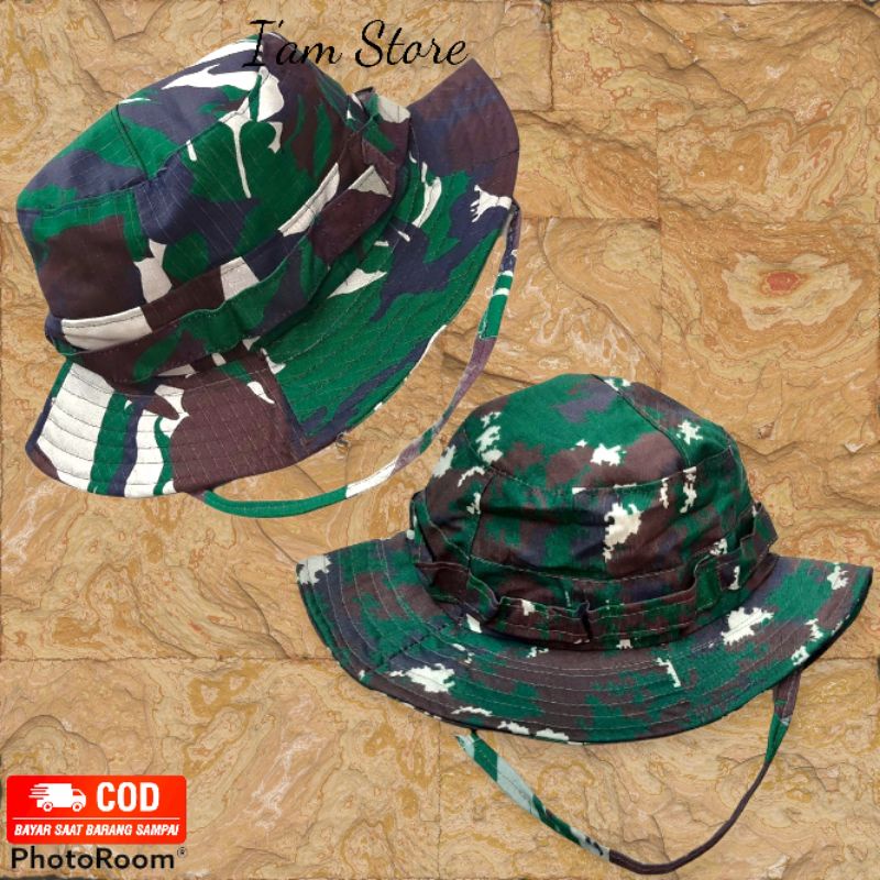 Topi Rimba Loreng Dewasa/Topi Gunung/Topi Mancing