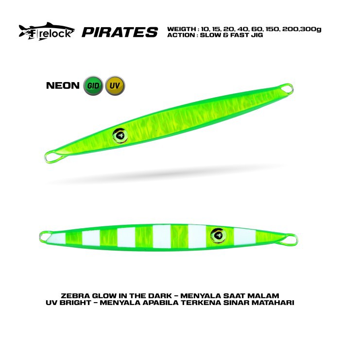 Umpan Pancing - Metal Jig 10gr / Umpan Jigging Firelock Pirates 10g