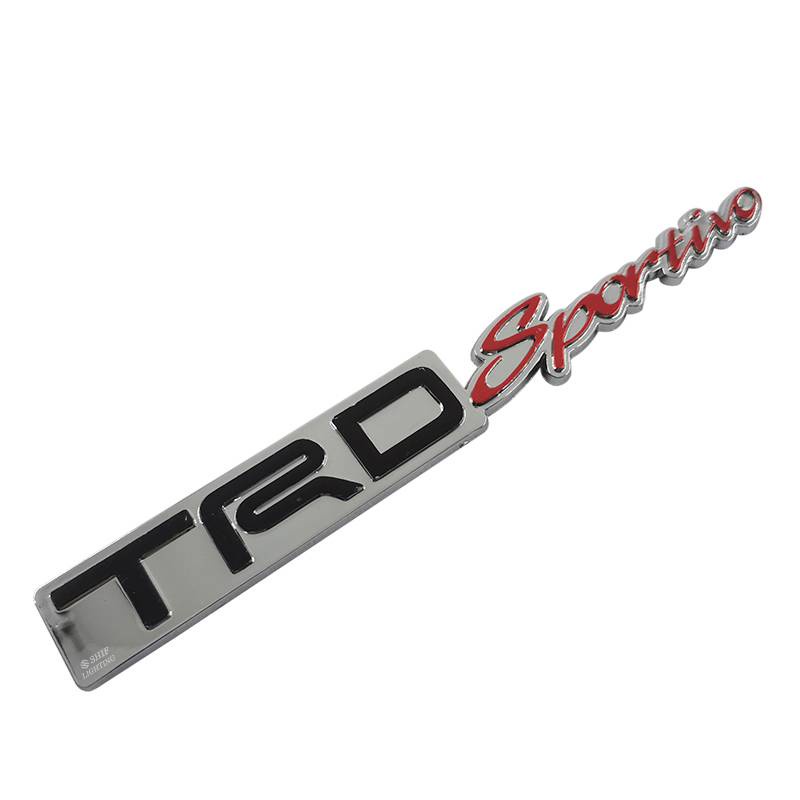 1 x ABS TRD Sportivo Logo Auto Car Decorative Emblem Badge Decal Sticker For TOYOTA TRD SPORTIVO