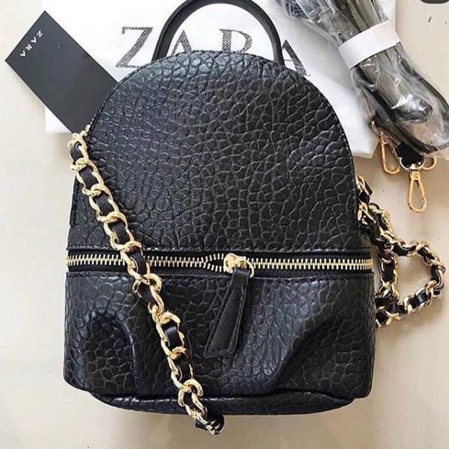 Tas bag ZARA BLACK BACKPACK