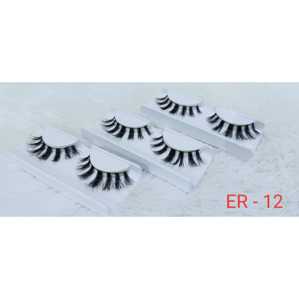 ER-12 Bulu Mata Palsu / Eyelash Extention / Bulu Mata Murah TIDAK TERMASUK PENUTUP MIKA